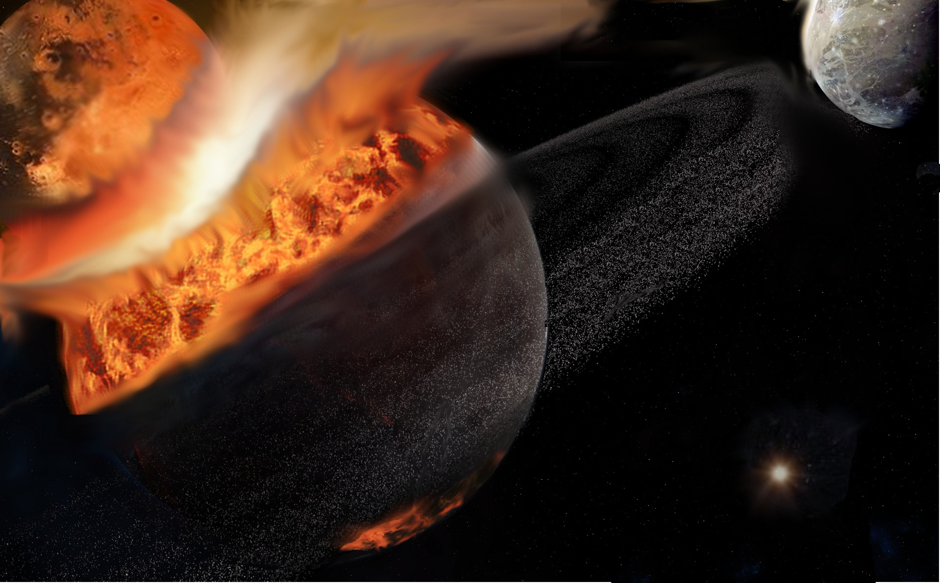 Earth's Moon Formed in 'Moonlet' Mash-Up After Many Earth Impacts